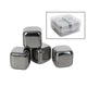 No brand ijsblokjes rvs 4 stuks 6,3 x 6,3 x 3 cm | 3 stuks