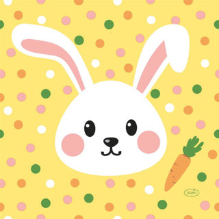 Duni paas servetten hoppy easter 33x33 cm | 4 stuks
