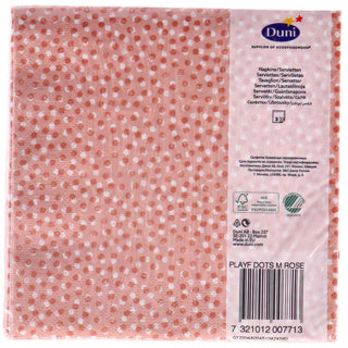 Load image into Gallery viewer, Duni servetten playful dots mellow rose 33x33 cm | 4 stuks
