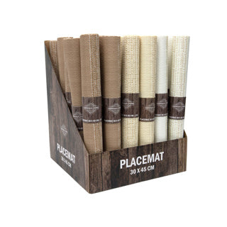 Placemat 30 x 45 cm polyester 3 assorti kleur | 36 stuks