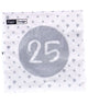 Duni servetten 25th birthday 33x33 cm