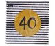 Servetten 40th birthday 33x33 cm | 4 stuks