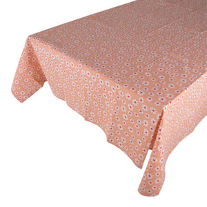 Daisy flowers tafelkleed textiel oranje 140x250 cm
