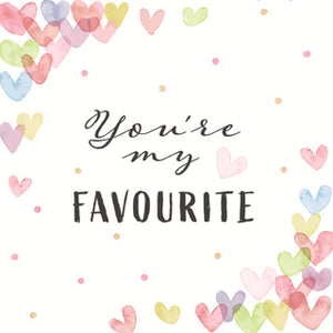 Duni servetten hearts favour 33x33 cm | 12 stuks