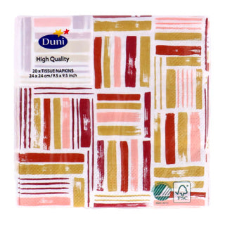 Duni servetten golden impuls 24x24 cm | 12 stuks