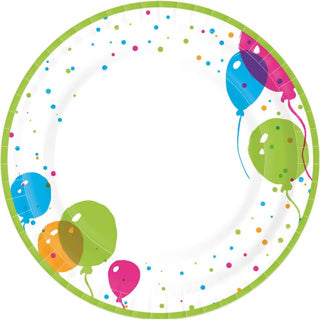 Duni borden splash balloons 22 cm 10 stuks | 4 stuks