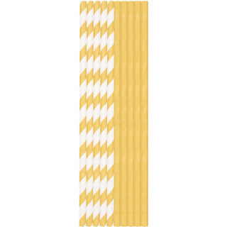 Duni rietjes, gold 25 stuks papier | 10 stuks