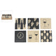 Onderzetter wine met tekst assorti 10x10x0,7cm | 36 stuks