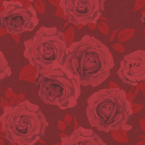Duni servetten rich roses 33x33 cm | 12 stuks