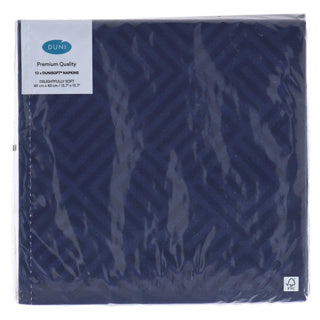 Duni servetten mosaic dark blue 40x40 cm | 12 stuks
