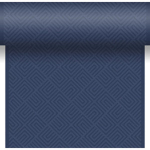 Duni tafelkleed 3-in-1 mosaic dark blue 40x480 cm | 8 stuks