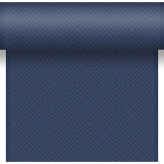 Load image into Gallery viewer, Duni tafelkleed 3-in-1 mosaic dark blue 40x480 cm | 8 stuks
