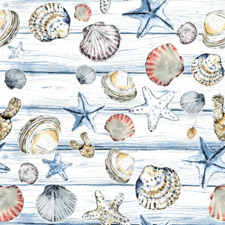 Duni servetten beach shells 33x33 cm | 12 stuks