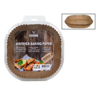 No brand airfryer bakpapier 20 cm 50 stuks | 6 stuks
