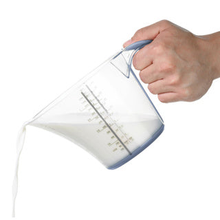 Rotho loft maatbeker 1.2l horizon blauw transparant