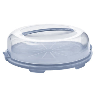 Rotho taartdoos fresh - horizon blauw- bpa vrij - handig mee te nemen door handgreep