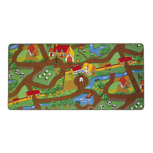 Speelkleed duoplay omkeerbaar stad en boerderij, 67x100cm