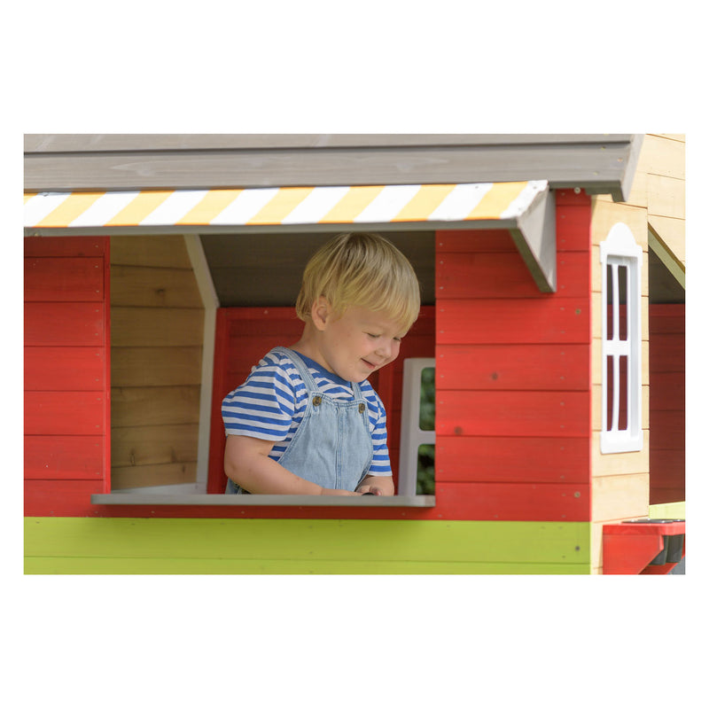 Load image into Gallery viewer, Swingking houten speelhuisje fairytale
