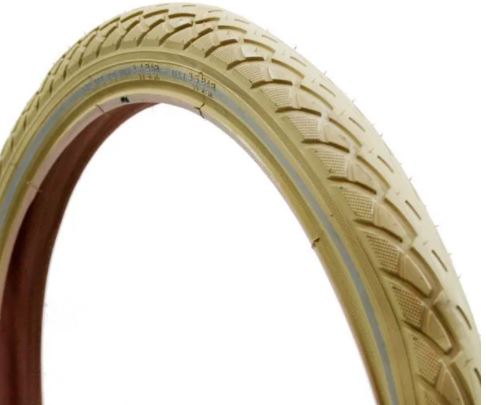 Deli tire buitenbanddeli 20x1.75 47-406 creme reflectie