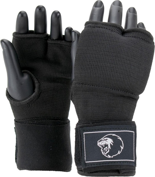Super pro combat gear binnenhandschoenen met bandage zwart wit extra large