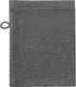 Seahorse pure - washandjes - 16x21 cm - set van 3 - graphite