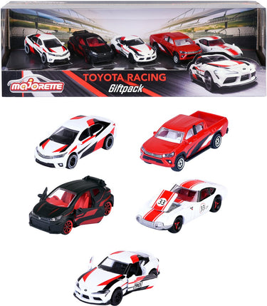 Majorette toyota die-cast racing auto's giftpack, 5st.