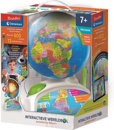 Clementoni education - interactieve wereldbol - wereldbol met verlichting - educatief speelgoed - 7-12 jaar