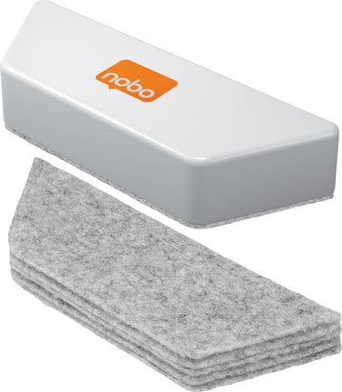 Nobo whiteboard wisser navullingen - 10 stuks - whiteboard accessoires