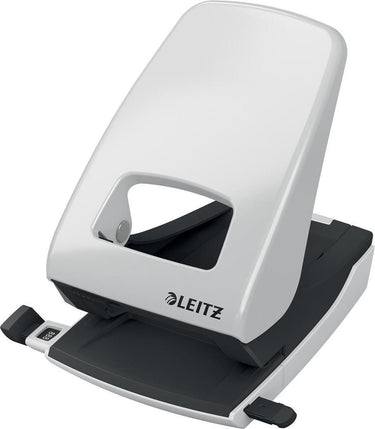 Leitz nexxt bureau perforator - perforeert tot 40 vel - voor mappen en ringbanden - grijs