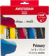 Bruynzeel amsterdam standard series acrylverf primaire set 120ml, 5dlg. + 3 doseertuiten