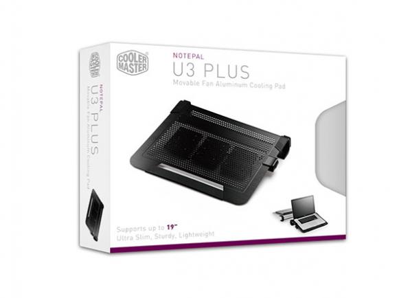 Load image into Gallery viewer, Cooler master r9-nbc-u3pk-gp notepal u3 plus laptop cooling pad [zwart]
