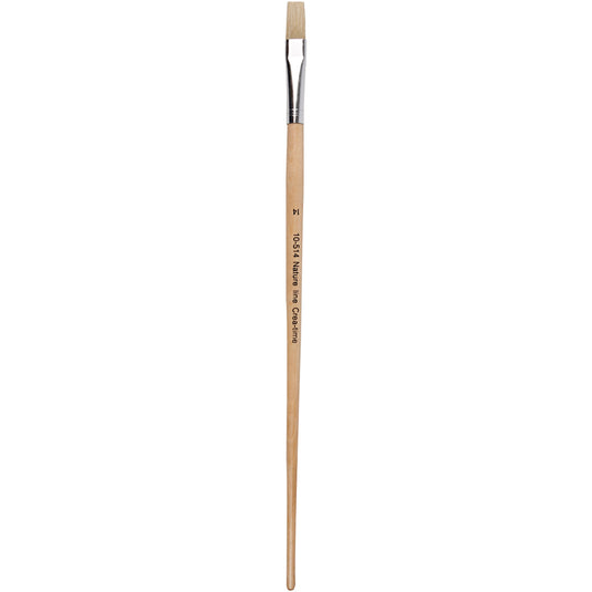 Creativ company nature line kwasten, afm 14, l: 32 cm, b: 12 mm, lange steel, 12 stuk 1 doos