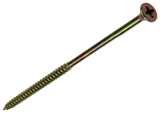 Mack 1006976 - spaanplaatschroef vz kop geelverzinkt 4st 6 x 140mm | 10 stuks