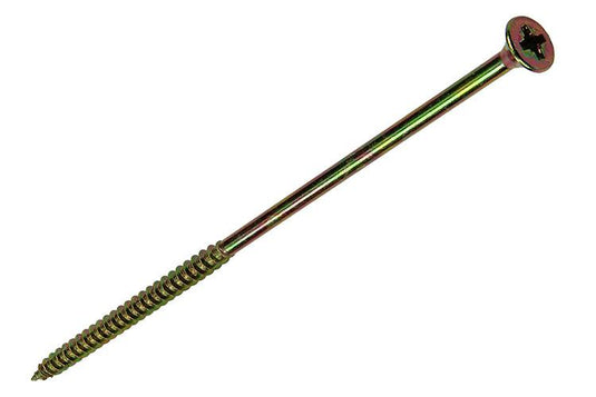 Mack 1006978 - spaanplaatschroef vz kop geelverzinkt 4st 6 x 160mm | 10 stuks