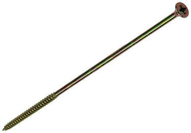 Mack 1006980 - spaanplaatschroef vz kop geelverzinkt 4st 6 x 200mm | 10 stuks