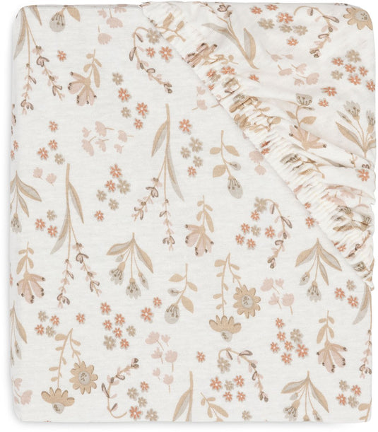 Jollein baby - hoeslaken wieg jersey 40 50x80 90cm - babybed - zacht katoen - bloomy