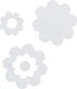 Sealskin - badbloem - zelfklevende antislip stickers - vinyl - 7 stuks - wit