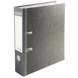 Ordner exacompta prem touch a4 80 mm karton, pp staand grijs 2-rings 20 stuks