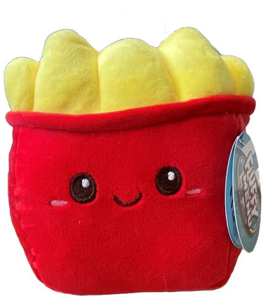 Van manen fluffy menu fastfood pluche speelgoed knuffel multicolor 16cm.
