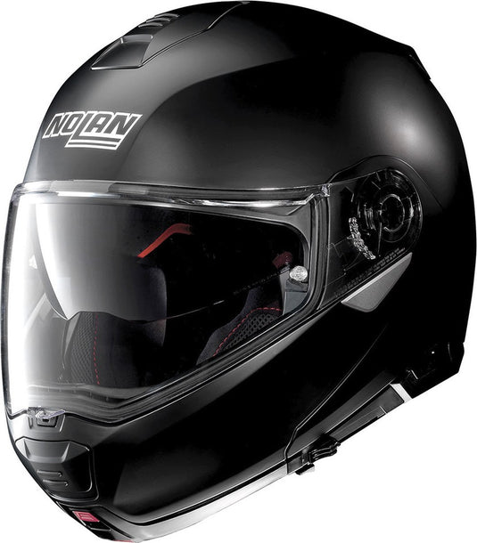 Nolan n100-5 classic flat zwart n-com 010 systeemhelm - motorhelm - maat l