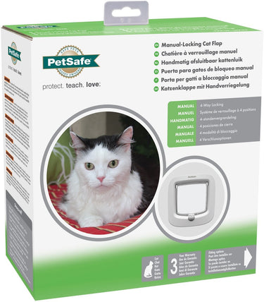 Petsafe | kattenluik tot 7 kg handmatig wit
