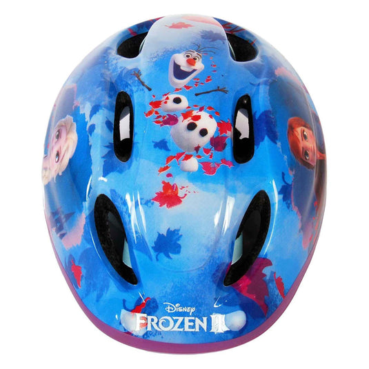 Disney Frozen fiets- skatehelm blauw roze maat 51-55 cm