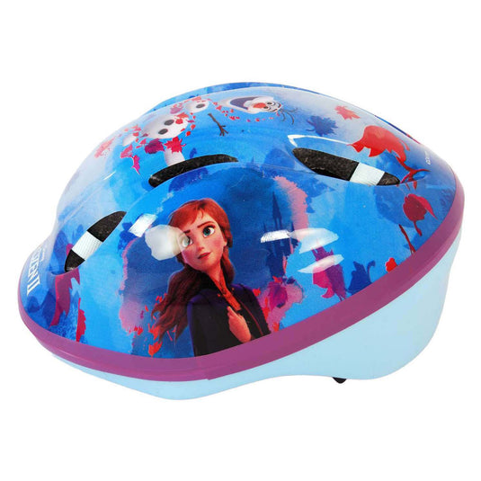 Disney Frozen fiets- skatehelm blauw roze maat 51-55 cm
