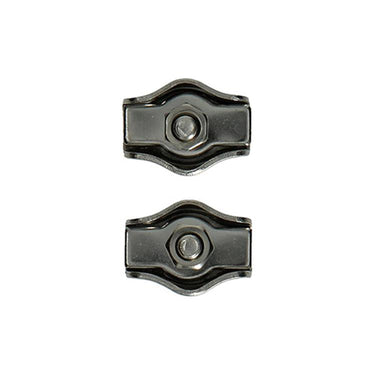 Mack 1008449 - 2 staaldraadklemmen 3mm simplex inox | 10 stuks
