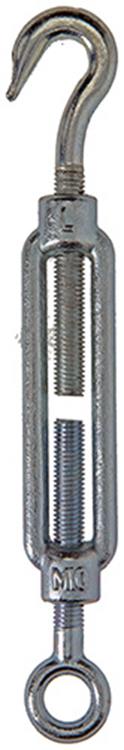 Mack 1008474 - 1 spanner oog + haak m10 x 120mm verzinkt | 10 stuks