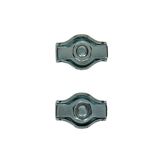 Mack 1008482 - 2 staaldraadklemmen 2mm simplex verzinkt | 10 stuks