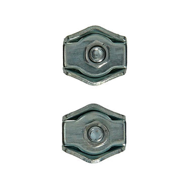 Mack 1008493 - 2 staaldraadklemmen 4mm simplex verzinkt | 10 stuks