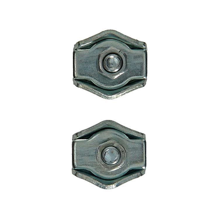 Load image into Gallery viewer, Mack 1008493 - 2 staaldraadklemmen 4mm simplex verzinkt | 10 stuks
