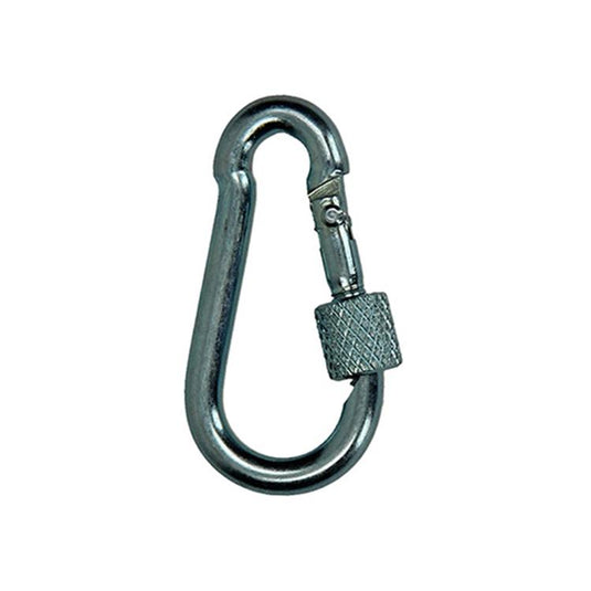 Mack 1008514 - 1 karabijnhaak + borgsl. 4 x 40mm verzinkt | 10 stuks
