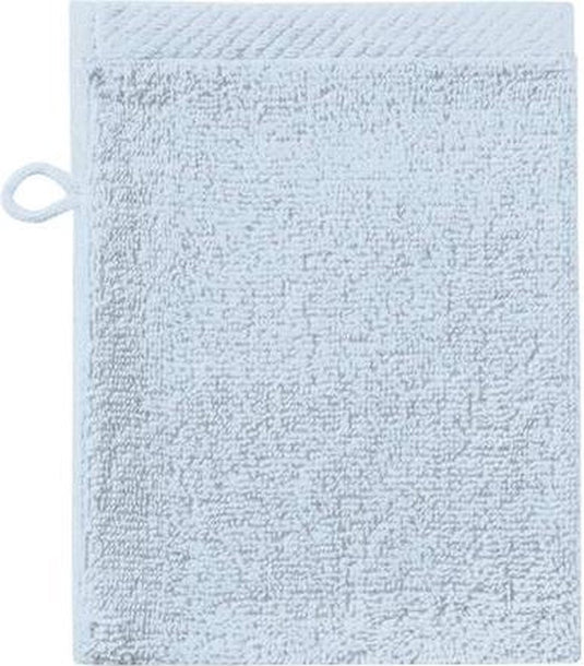 Seahorse pure - washandje - 16x21 cm - set van 3 - blauw